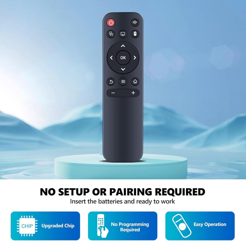 PZL بديل لجهاز التحكم عن بعد لجهاز العرض Mini Projector HY300 HY300Pro، لجهاز Magcubic HY300Pro، HOTPEAK PR06، Nonete NT30، SKUOU HY300 Plus، Maypug P1 Mini، HIPPUS HY300Pro، Salange HY300Pro، Aubor HY300Pro، Xgody - Image 3